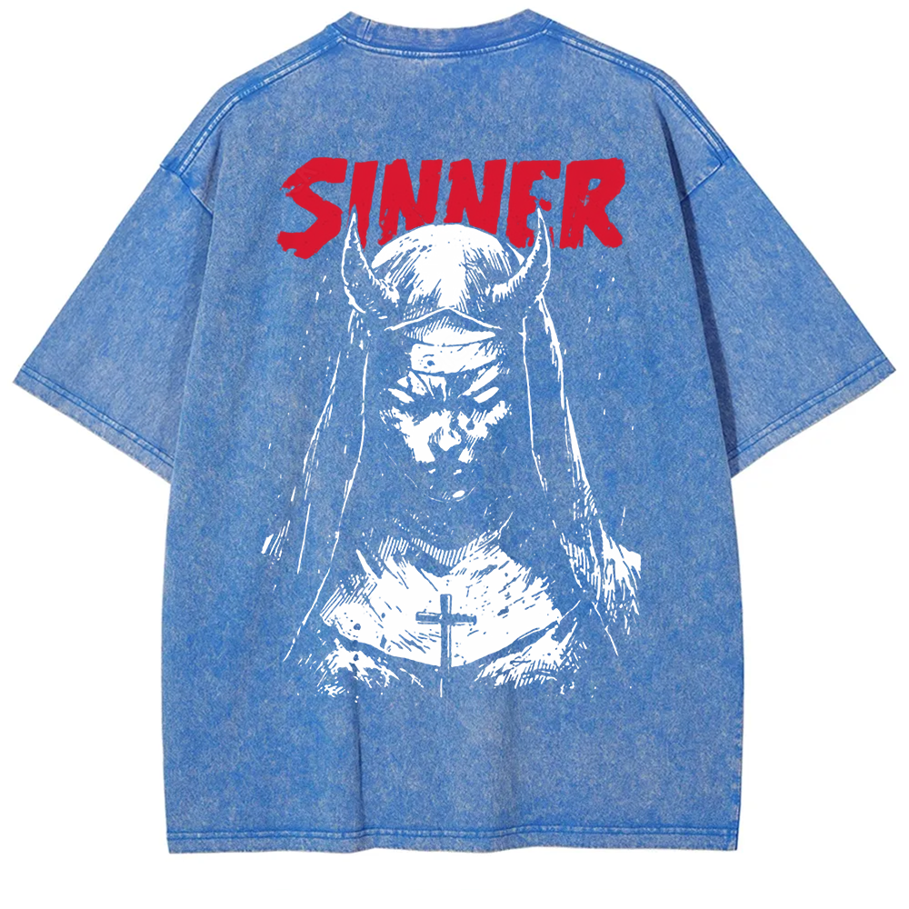 Unisex Vintage Sinner Nun t-Shirt
