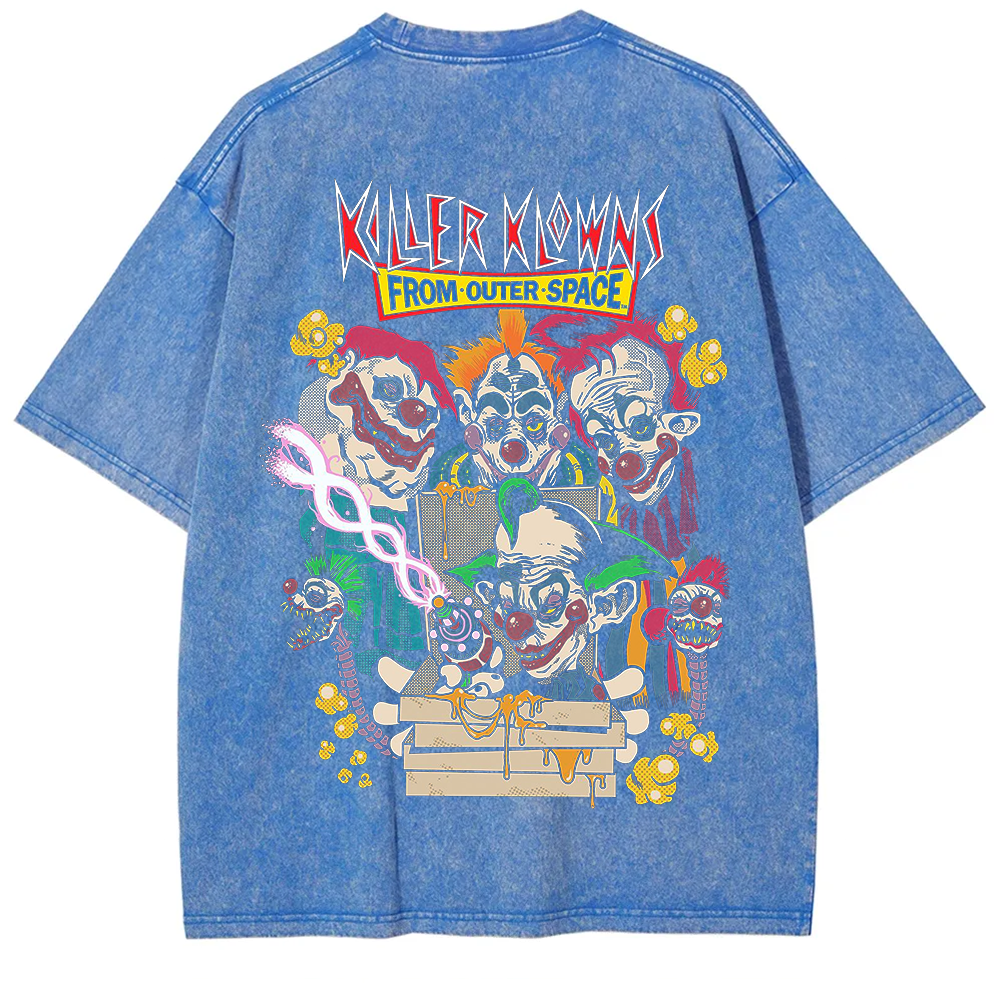Unisex Vintage Killer Klowns from Outer Space Horror Movie t-Shirt