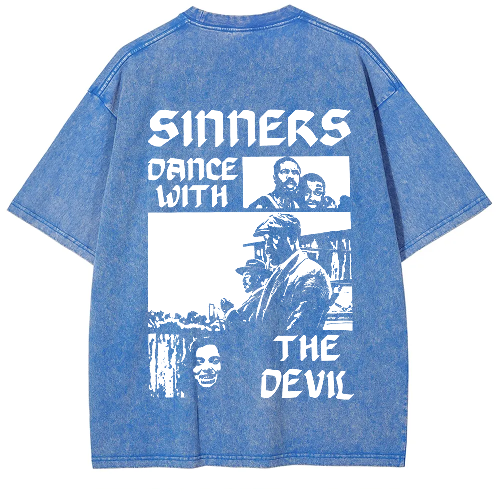 Unisex Vintage  Sinners Horror Movie t-Shirt