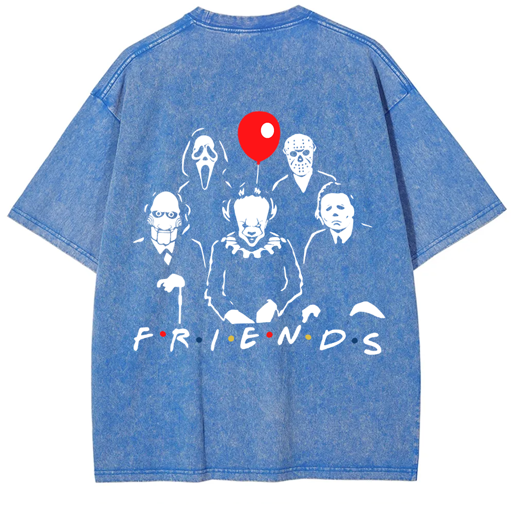 Unisex Vintage Friends Halloween SVG Horror Movie t-Shirt