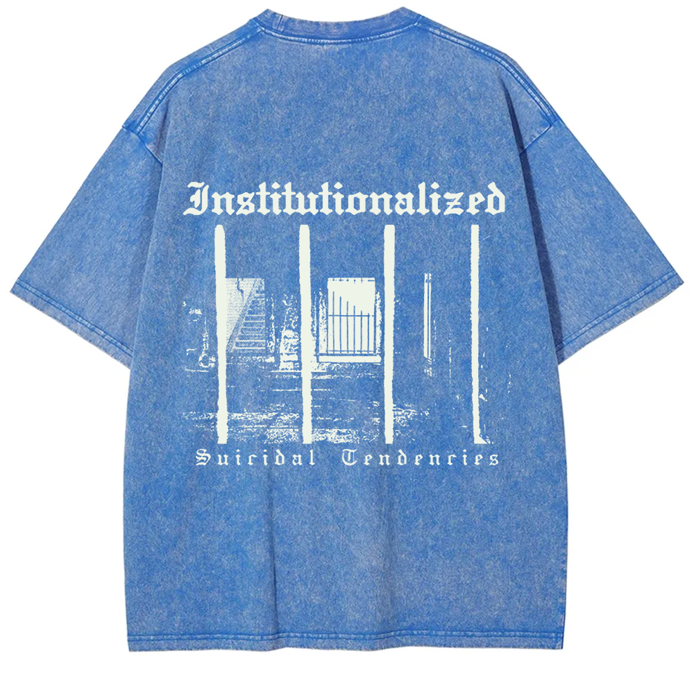 Unisex Vintage  Suicidal Tendencies Band Institutionalized t-Shirt