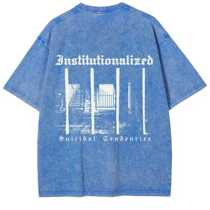 Unisex Vintage  Suicidal Tendencies Band Institutionalized t-Shirt