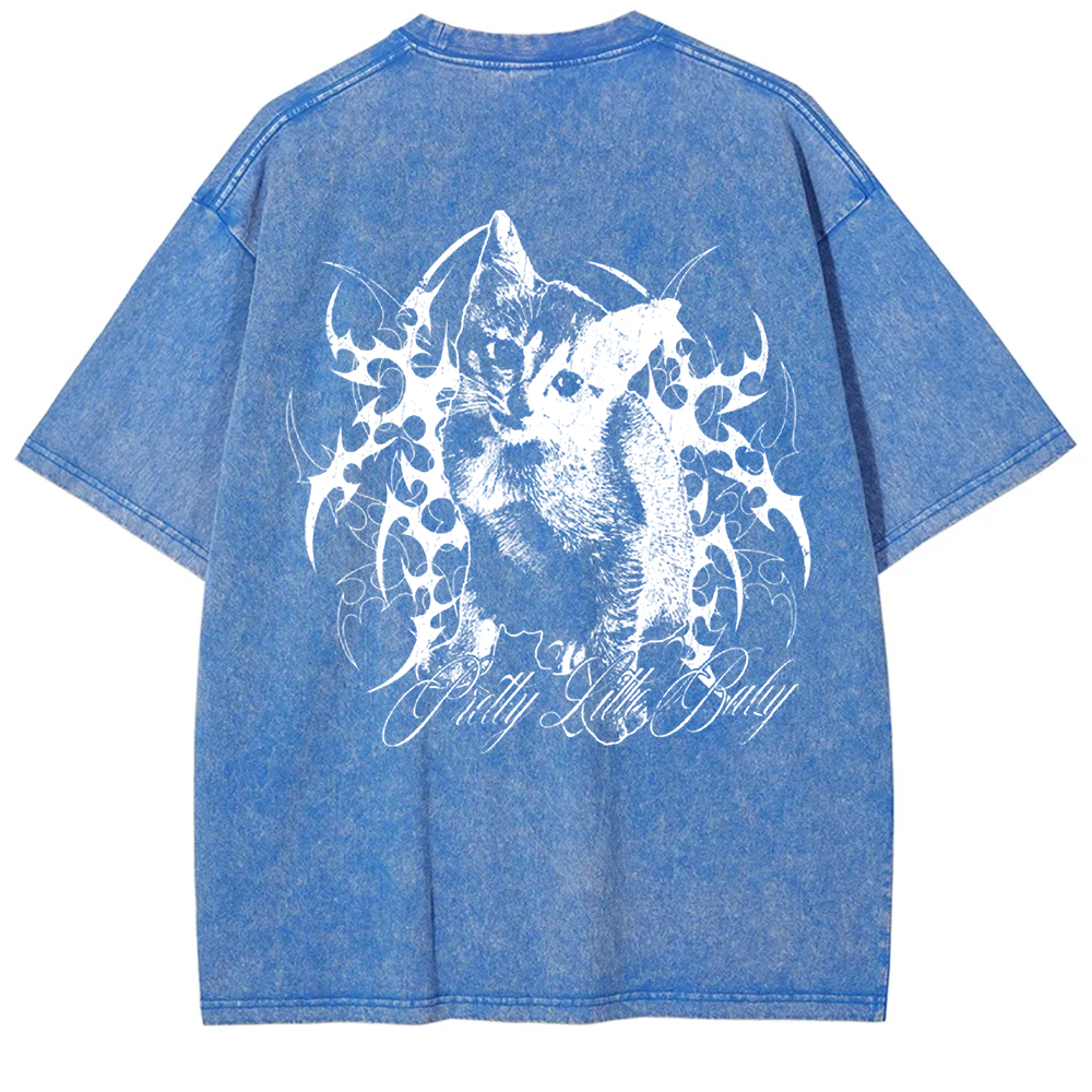 Unisex Vintage Pretty Little Cat t-Shirt
