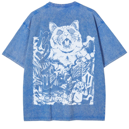Unisex Vintage Monster Cat t-Shirt