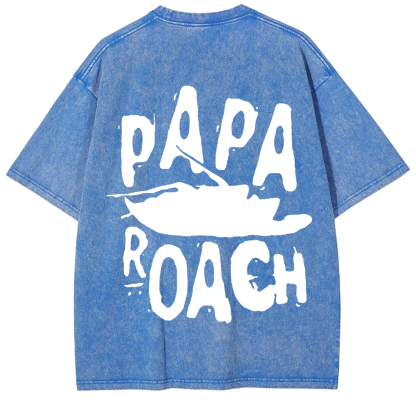 Unisex Vintage Papa Roach Rock Band t-Shirt