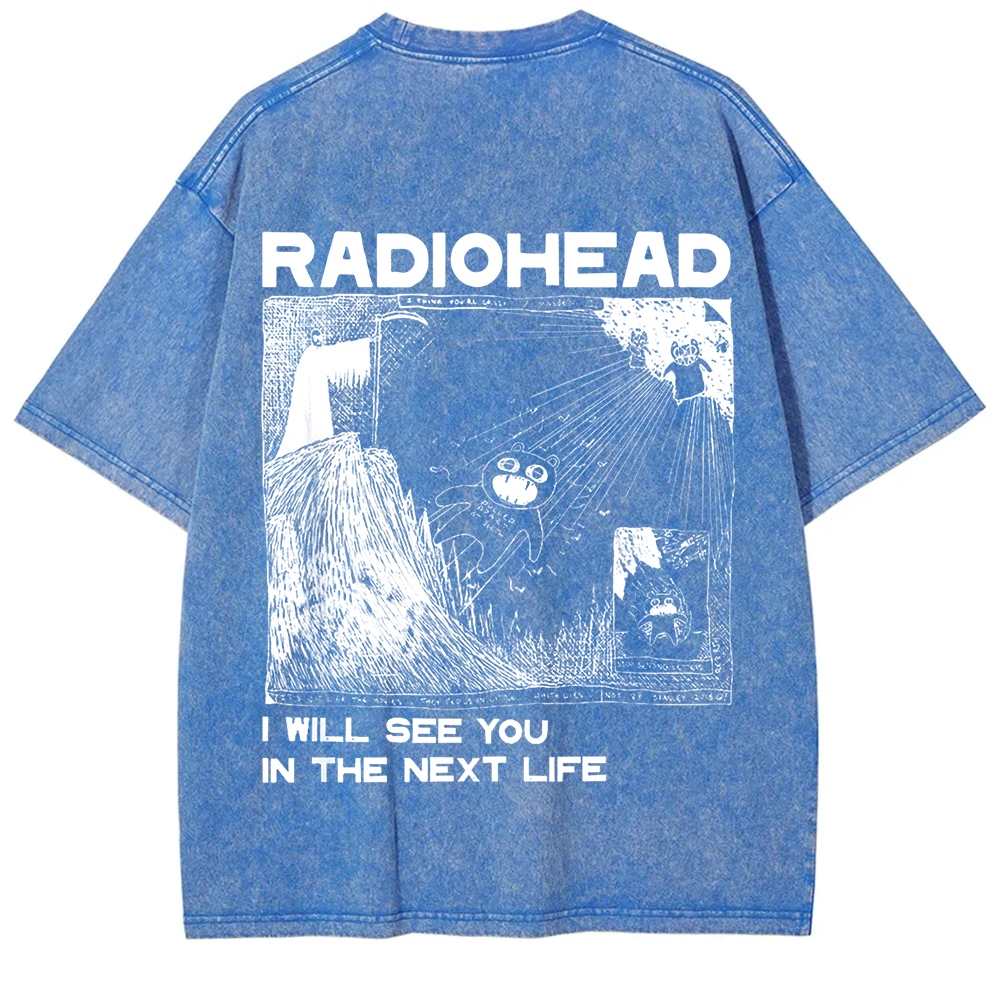 Unisex Vintage  Radiohead Band t-Shirt