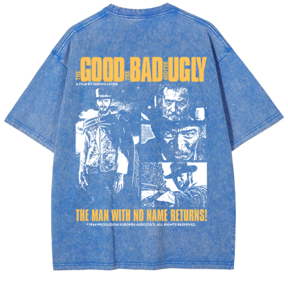 Unisex Vintage  The good, the bad and the ugly movie t-Shirt
