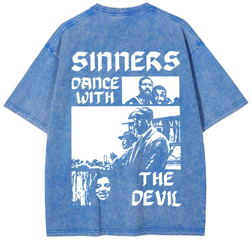 Unisex Vintage Sinners Horror Movie t-Shirt