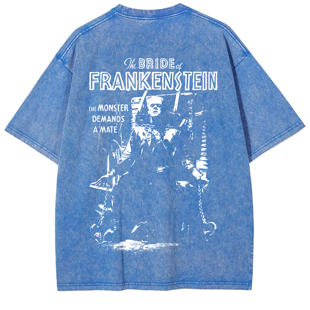 Unisex Vintage Bride of Frankenstein Horror Movie t-Shirt