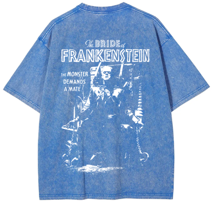 Unisex Vintage Bride of Frankenstein Horror Movie t-Shirt