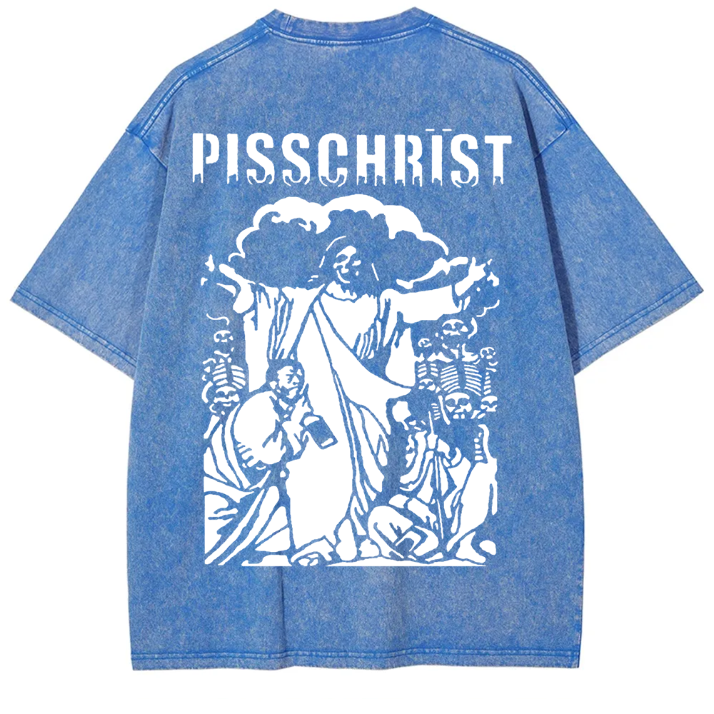 Unisex Vintage Pisschrist Band t-Shirt