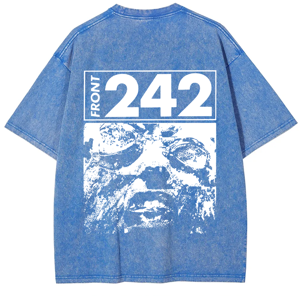Unisex Vintage  Front 242 Rock Band  t-Shirt