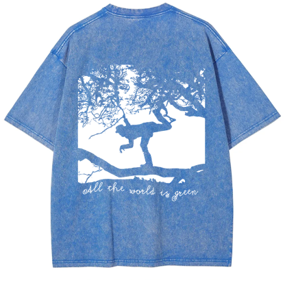 Unisex Vintage  Tom Waits - All the World is Green Music t-Shirt