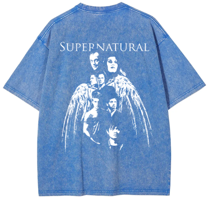 Unisex Vintage Supernatural TV Series t-Shirt