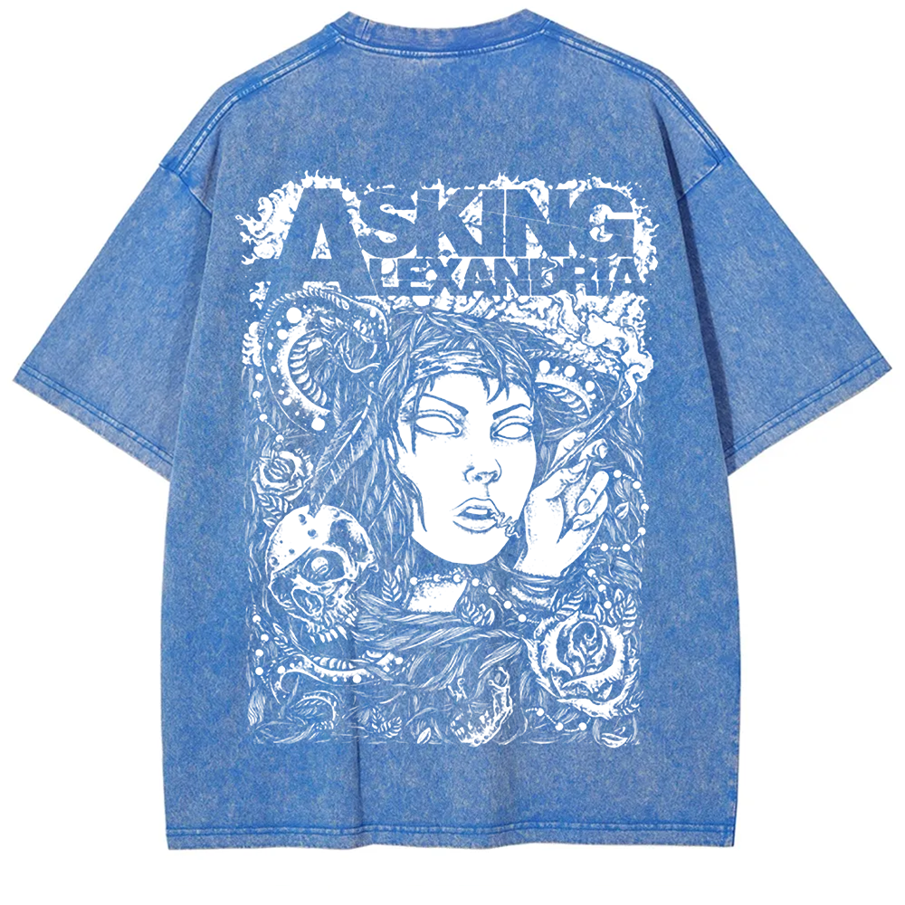 Unisex Vintage Asking Alexandria Band t-Shirt
