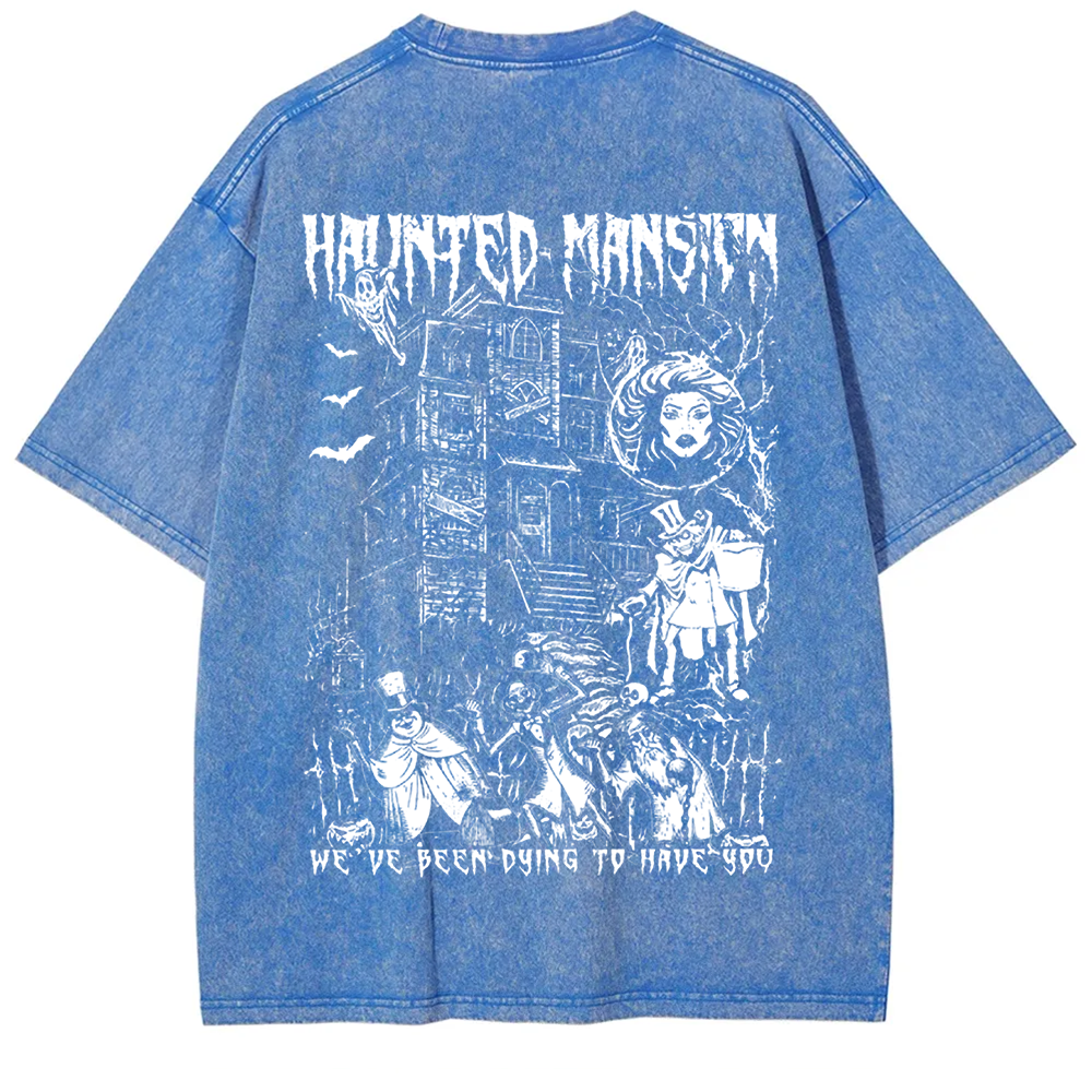Unisex Vintage  Haunted Mansion Horror Movie t-Shirt