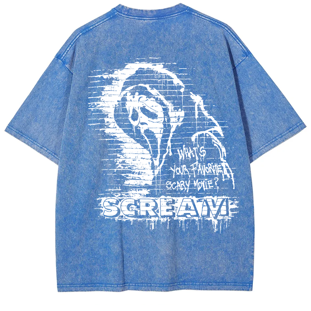 Unisex Vintage Scream horror movie t-Shirt