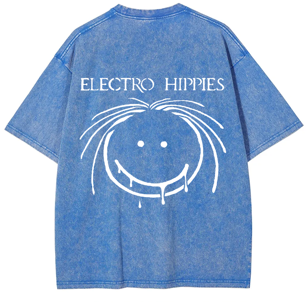Unisex Vintage Electro Hippies Punk Band  t-Shirt