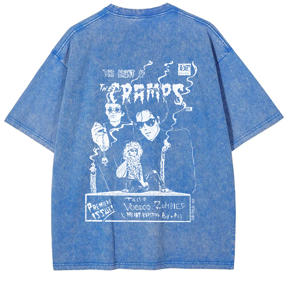 Unisex Vintage The Cramps Rock Band t-Shirt