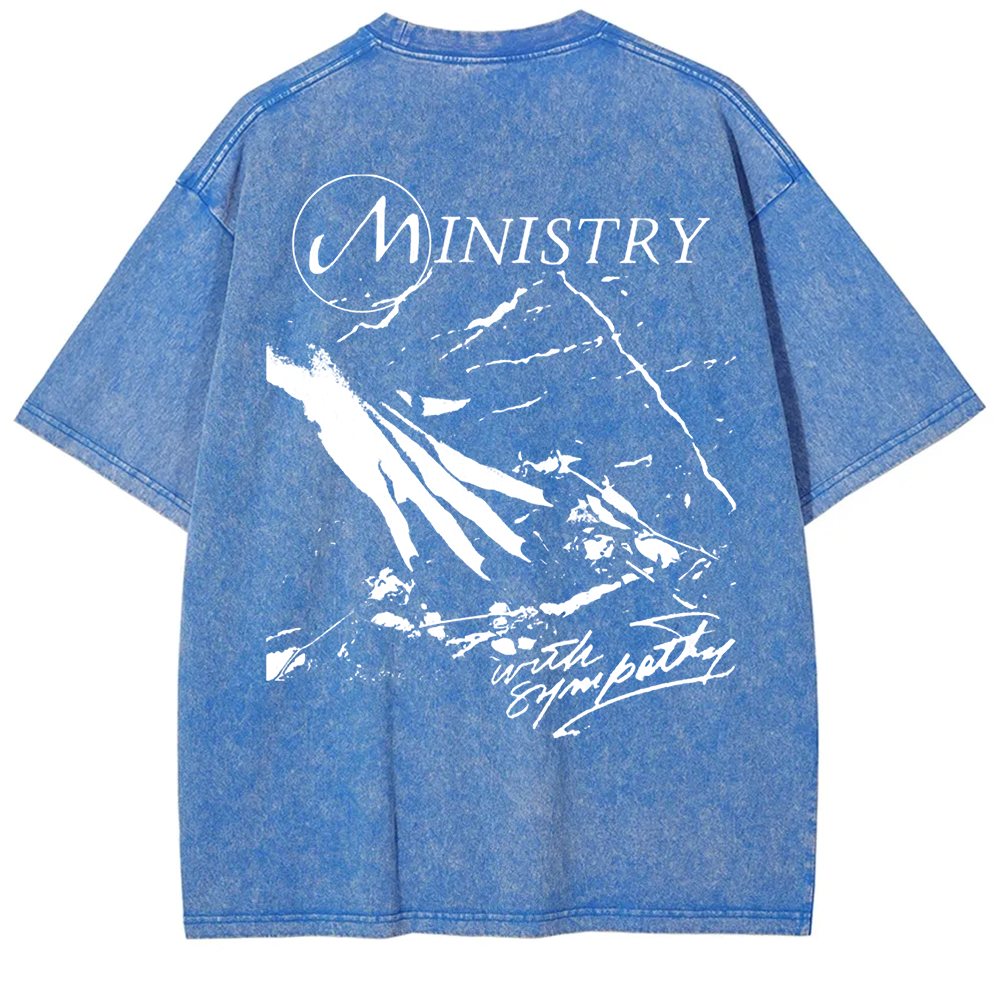 Unisex Vintage  Ministry Band With Sympathy Music   t-Shirt