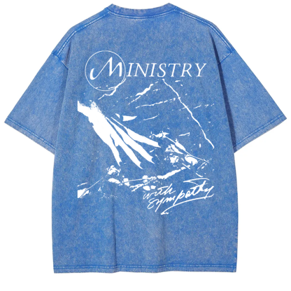 Unisex Vintage  Ministry Band With Sympathy Music   t-Shirt