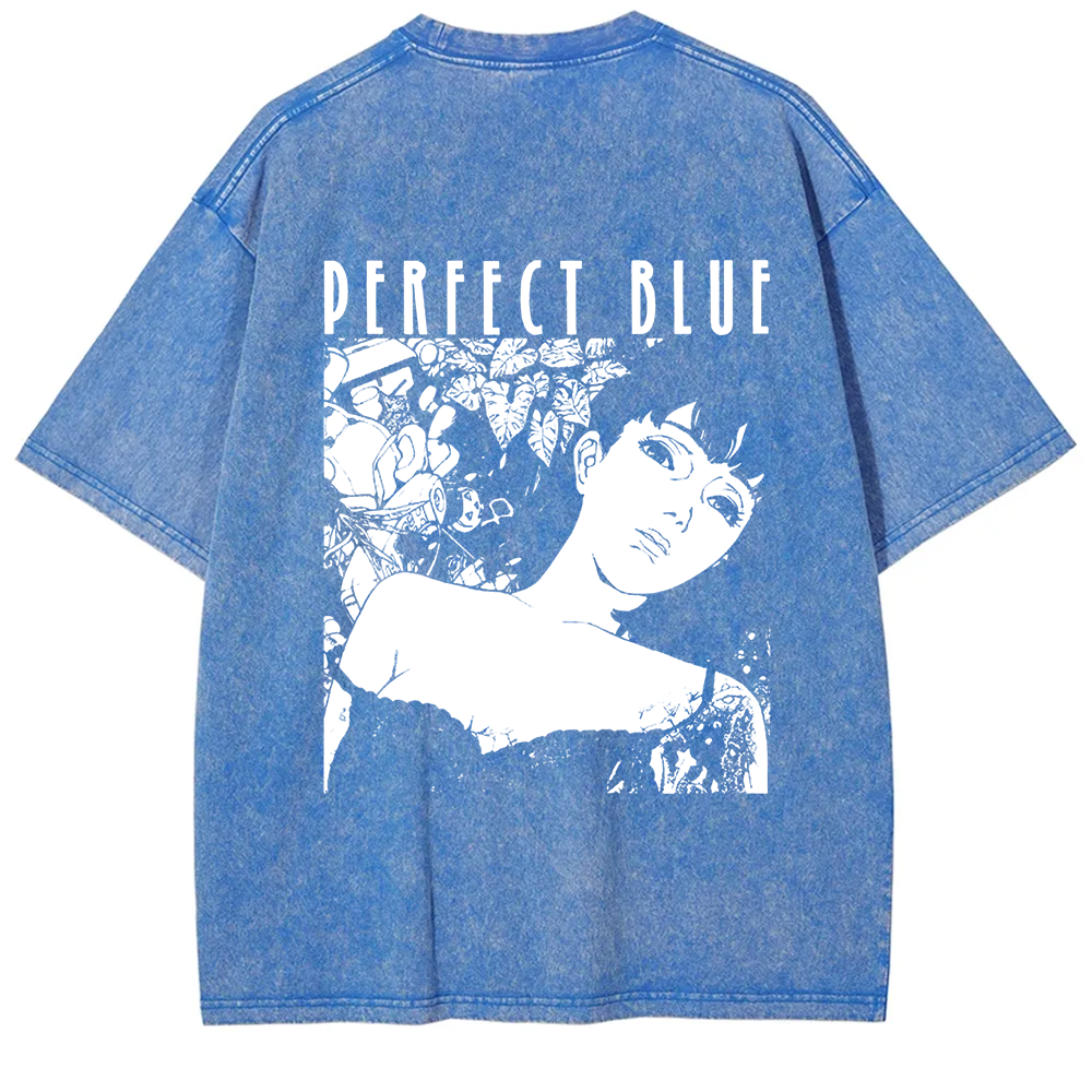 Unisex Vintage  Perfect Blue Horror Movie  t-Shirt