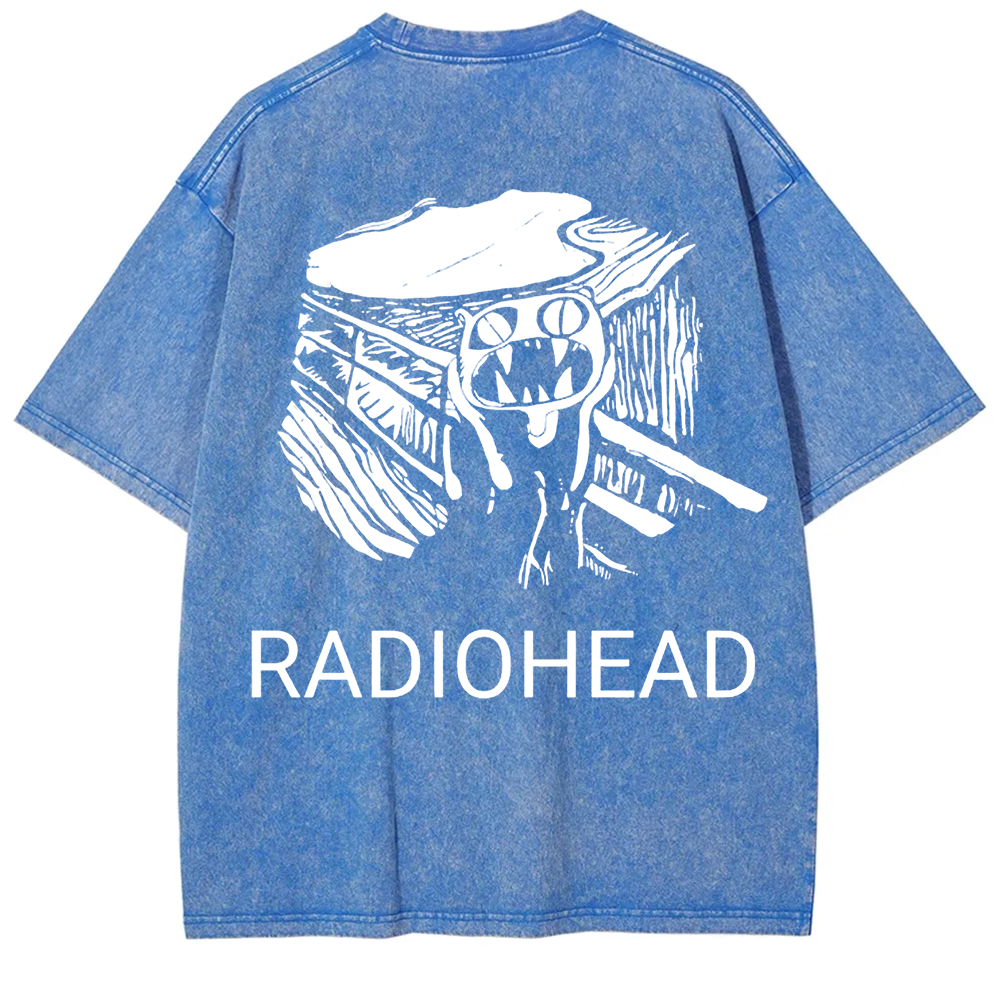 Unisex Vintage  Radiohead Band  t-Shirt