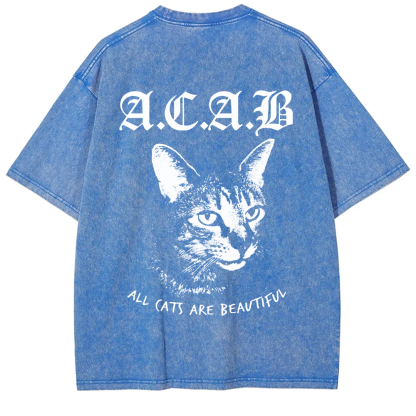 Unisex Vintage  All Cats Are Beautiful Song Music t-Shirt