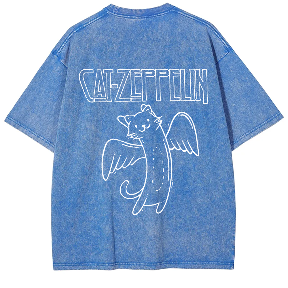 Unisex Vintage Cat Zeppelin t-Shirt