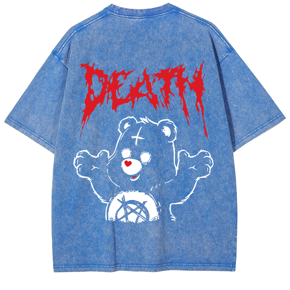 Unisex Vintage  Death Bear Care Bear TV Series  t-Shirt