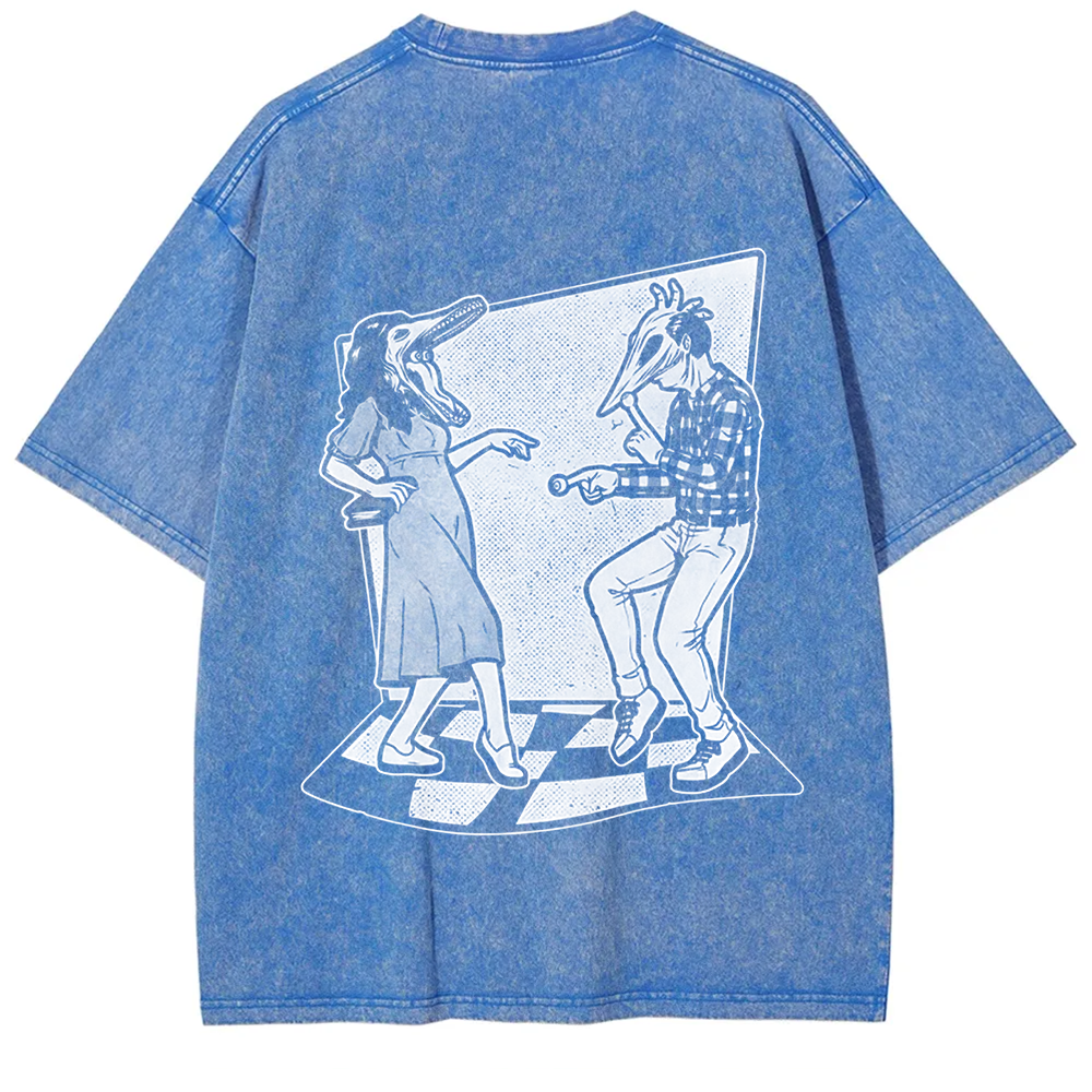 Unisex Vintage Ghost Couple Dance Beetlejuice  t-Shirt