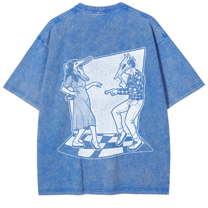Unisex Vintage Ghost Couple Dance Beetlejuice  t-Shirt