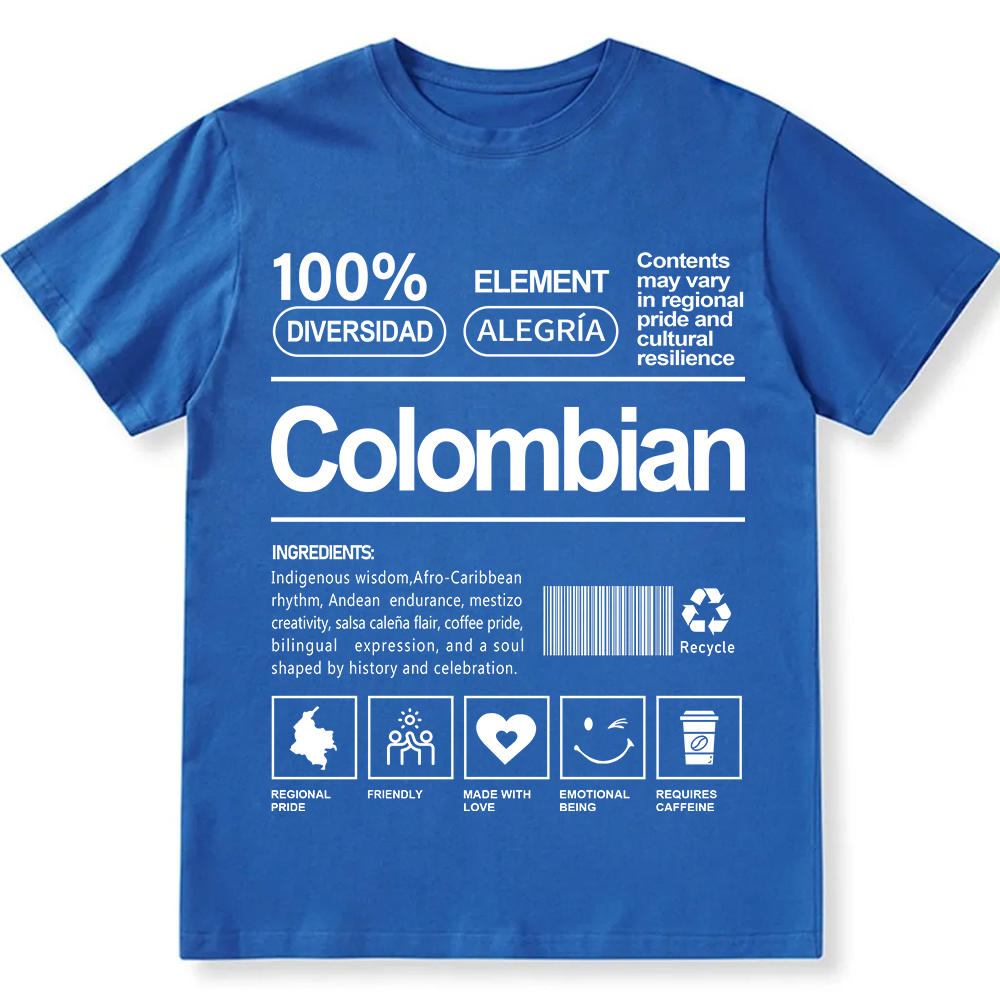 Colombian Unisex Fit  Cotton T-Shirt wearishow