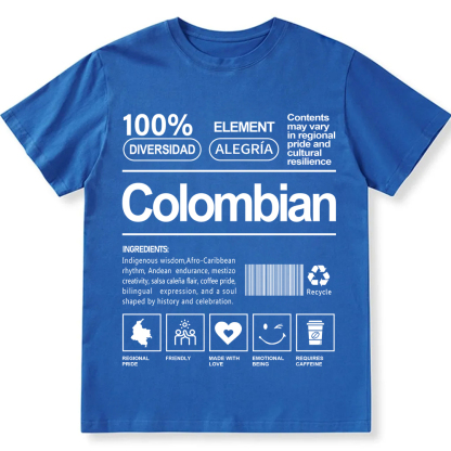 Colombian Unisex Fit  Cotton T-Shirt wearishow