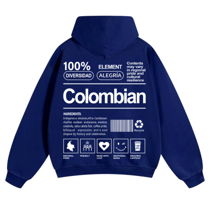 Colombian Unisex Fit Color Hoodie wearishow