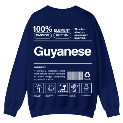 Guyanese Unisex Fit  Casual Crewneck Sweatshirt wearishow