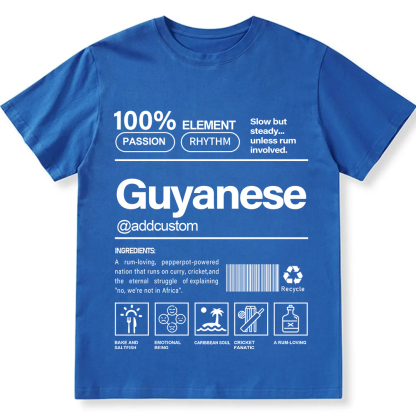 Guyanese Addcustom Unisex Fit  Cotton T-Shirt wearishow