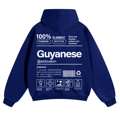 Guyanese Addcustom Unisex Fit Color Hoodie wearishow