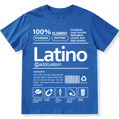 Latino Addcustom Unisex Fit  Cotton T-Shirt wearishow