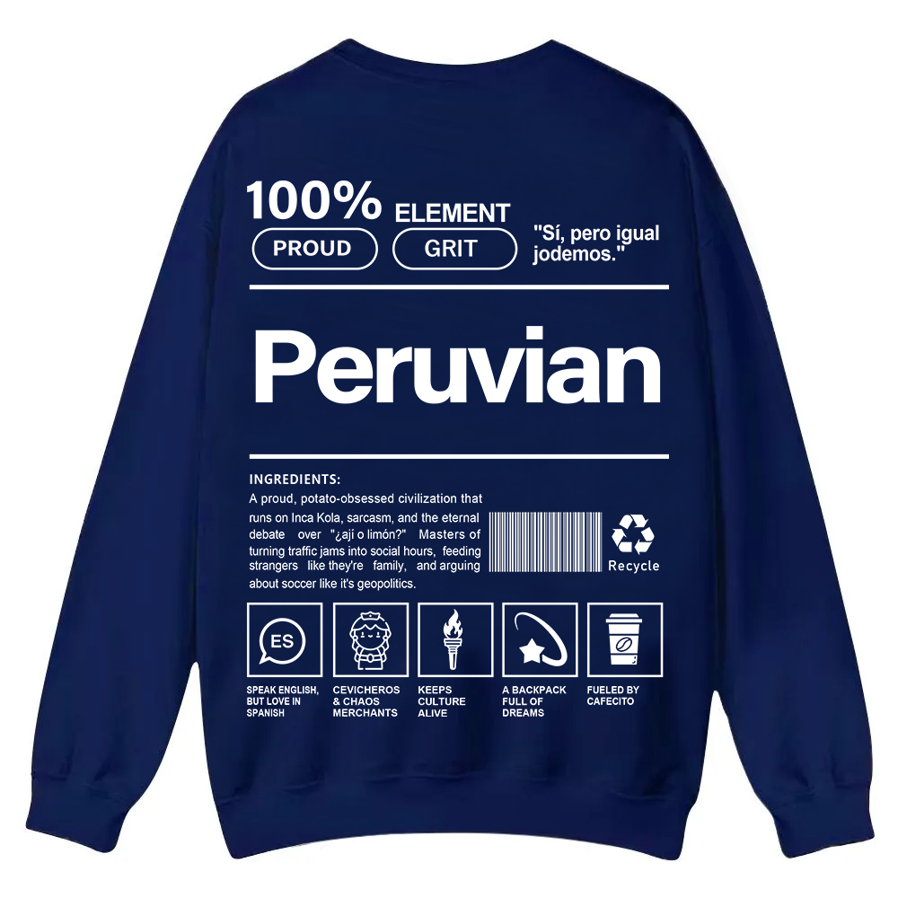 Peruvian Unisex Fit  Casual Crewneck Sweatshirt wearishow