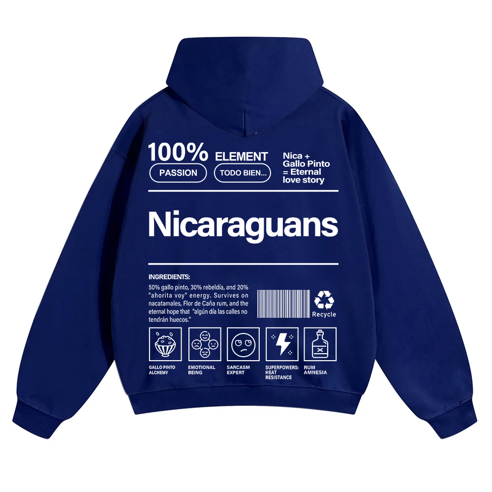 Nicaraguans Unisex Fit Color Hoodie wearishow