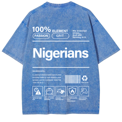 Nigerians Unisex Fit  Washed T-Shirt