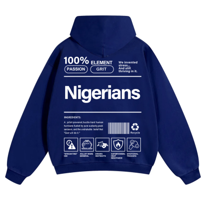 Nigerians Unisex Fit Color Hoodie wearishow
