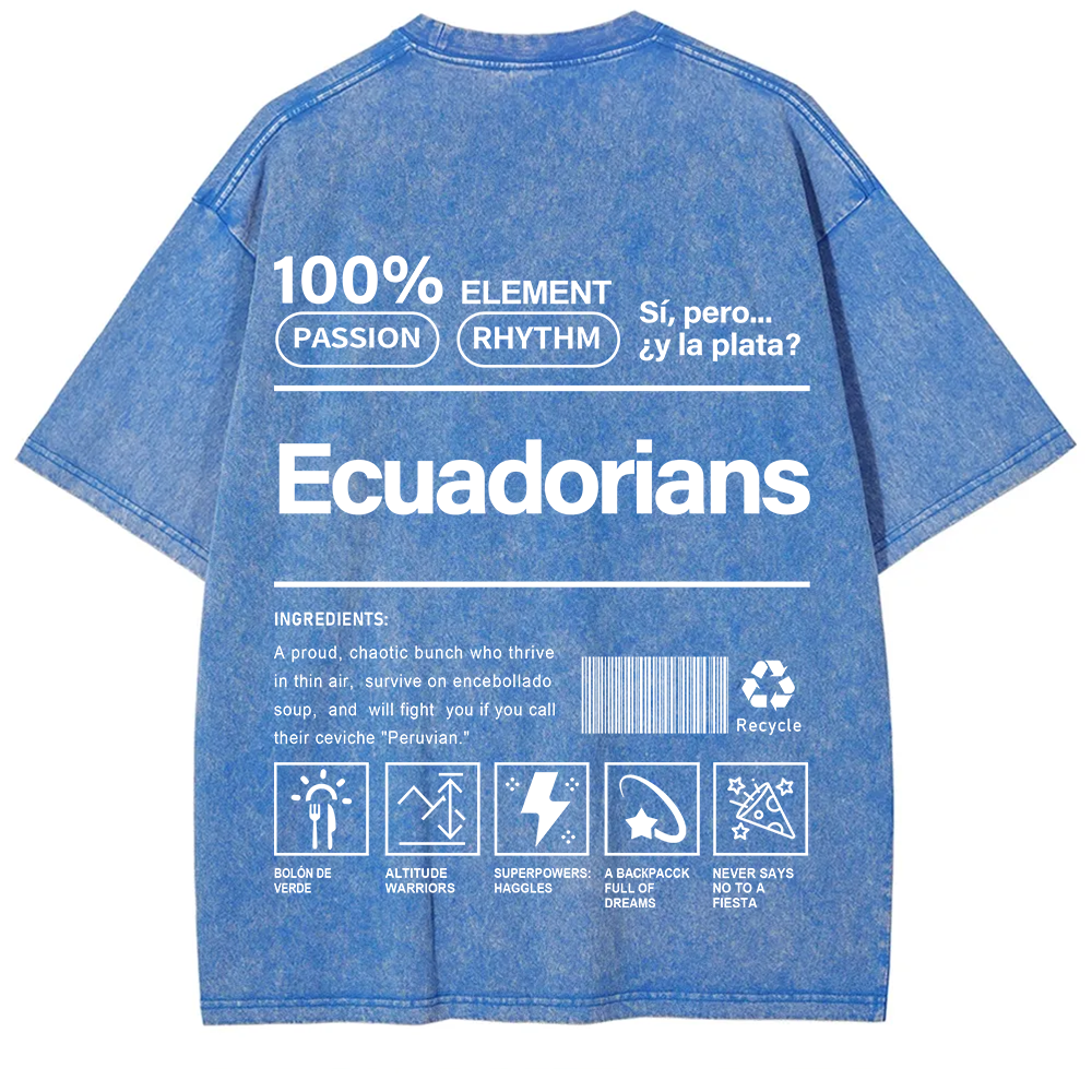 Ecuadorians Unisex Fit  Washed T-Shirt