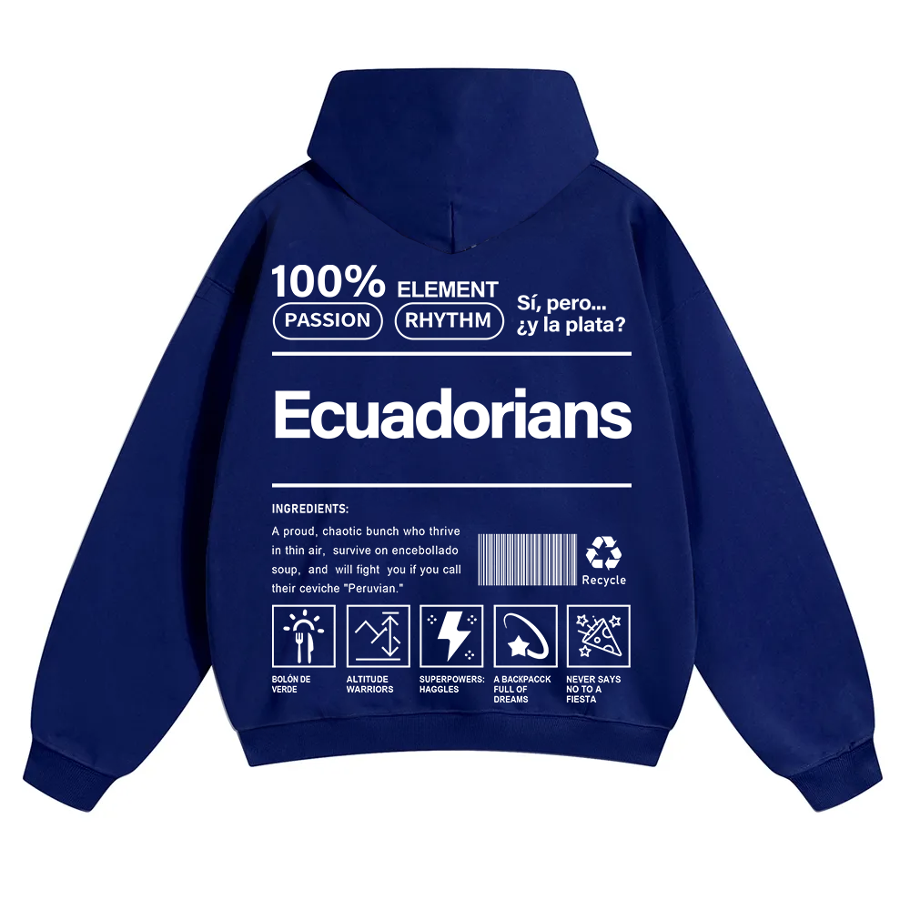 Ecuadorians Unisex Fit Color Hoodie wearishow