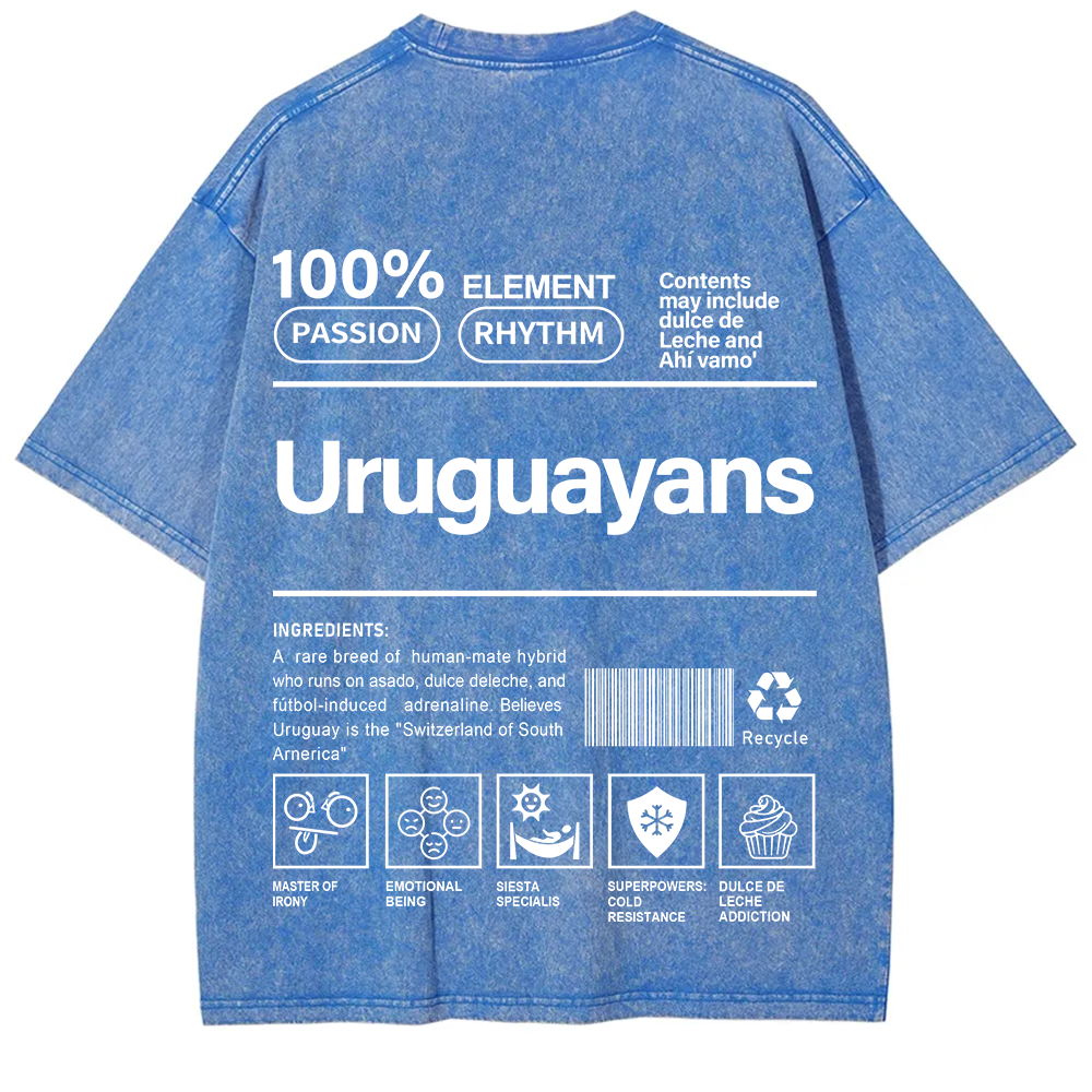 Uruguayans Unisex Fit  Washed T-Shirt