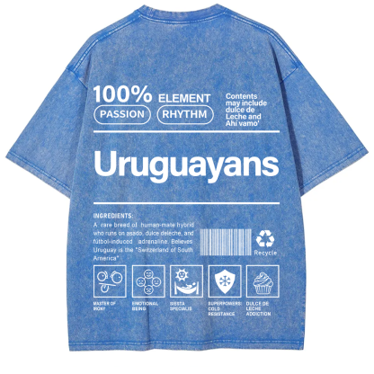 Uruguayans Unisex Fit  Washed T-Shirt