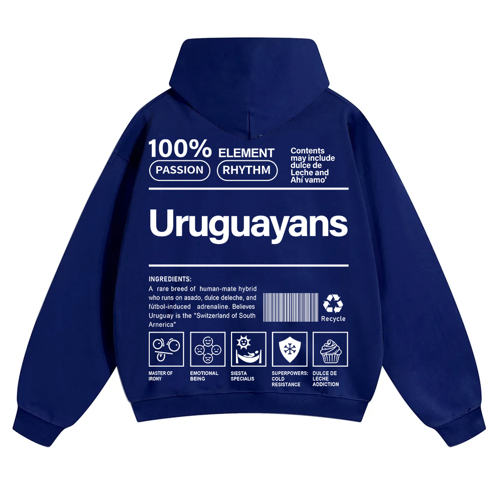 Uruguayans Unisex Fit Color Hoodie wearishow