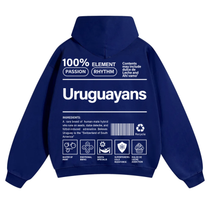 Uruguayans Unisex Fit Color Hoodie wearishow