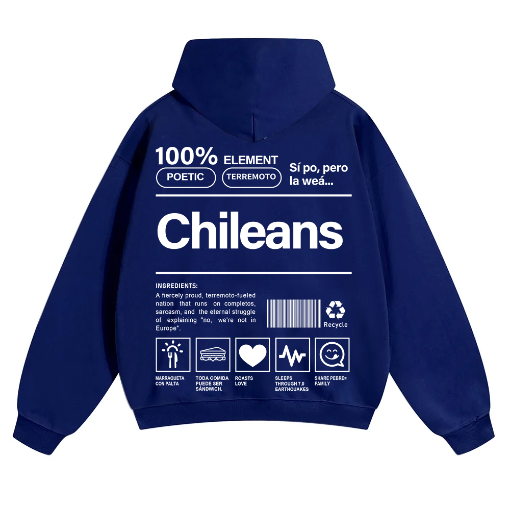 Chileans Unisex Fit Color Hoodie wearishow